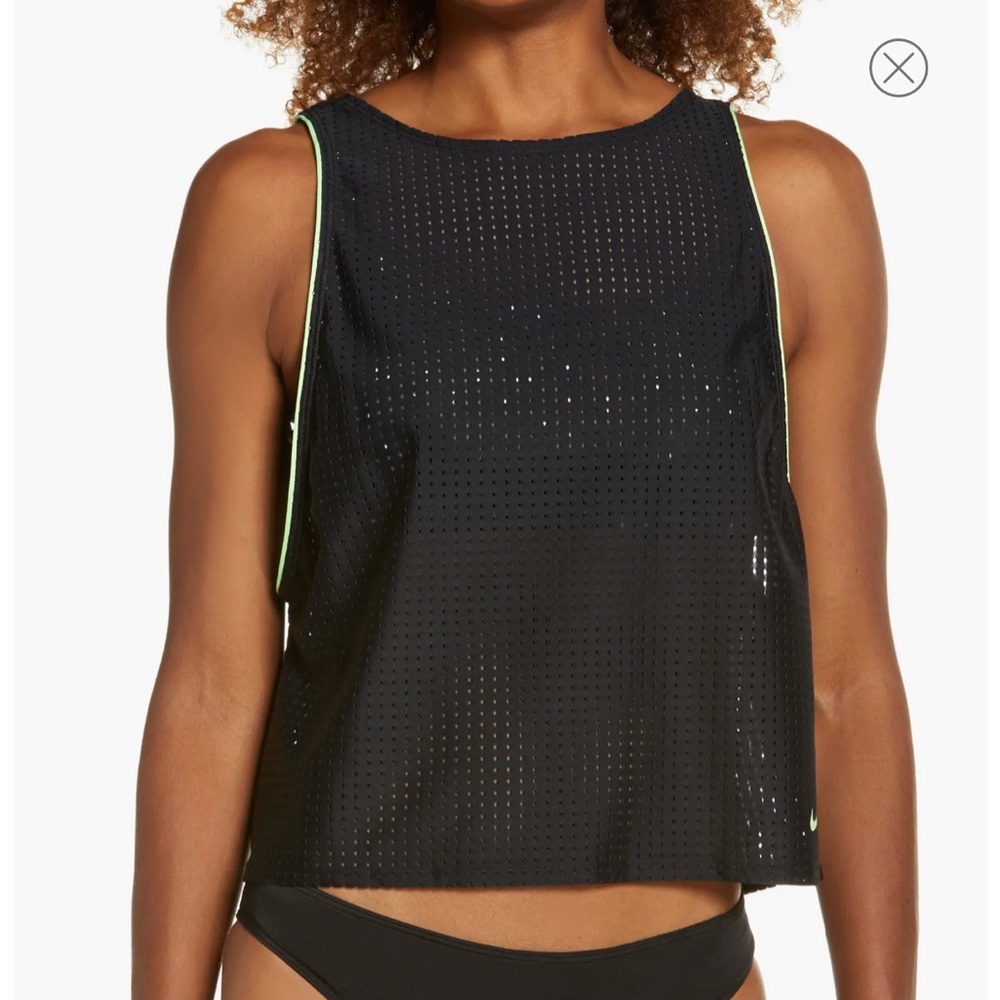 Cheetah Convertible Tankini Top by Nike in XS